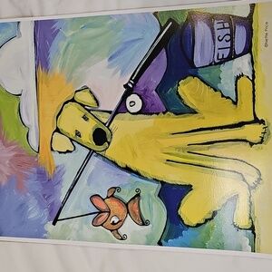 Sparkling Dog Art Print By Nettie Price 11in X 14in